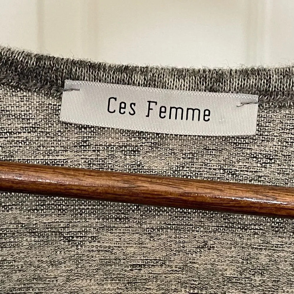 Ces Femme Bell Sleeve Babydoll Top Size 2X Oversized Blouse Boho - Picture 4 of 6